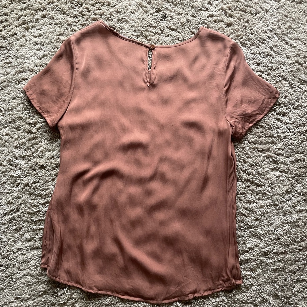 Quince Washable Stretch Silk Tee - Picture 2 of 6